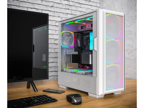 Montech Sky Two GX, E-ATX Mid Tower Chassis White Computer Case - Afbeelding 2 van 6