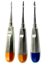 New German Stainless Set of 3 LUXATING PERIOTOMES Dental ATRAUMATIC EXTRACTING E