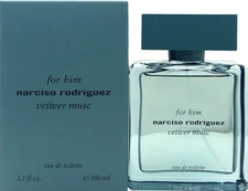 NARCISO RODRIGUEZ VETIVER MUSC FOR HIM EAU DE TOILETTE SPRAY 3.3 Oz / 100 ml NEW