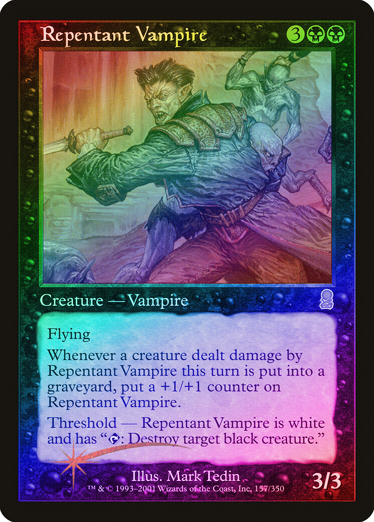 Repentant Vampire FOIL Odyssey HEAVILY PLD Black Rare MAGIC
