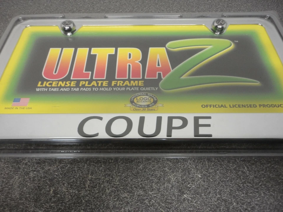 Новая рама номерного знака Ultra Z Coupe Z4C0INF220 хромированное удилище Street Rat - Изображение 4 из 4