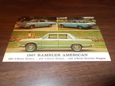 1967 AMC American 2-Door/4-Door/Wagon Vintage Advertising Postcard