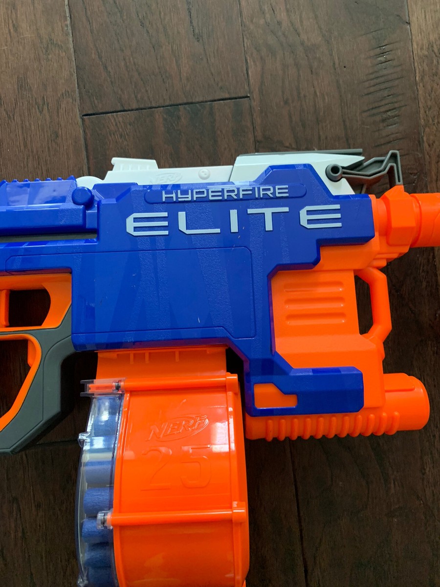 Nerf N Strike Hyperfire Elite Blaster 25 Dart Drum | eBay