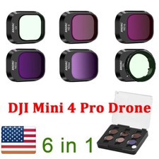   6 in 1 For DJI Mini 4 Pro Camera Filters UC CPL ND8 ND16 ND32 ND64 PL