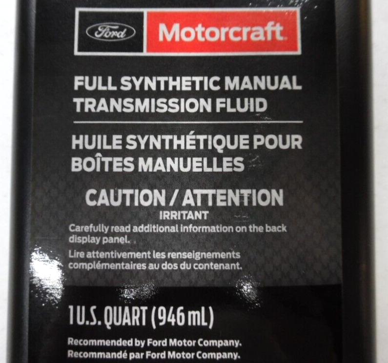 NEW OEM FORD/MOTORCRAFT PART XTM5QS FULL SYNTHETIC MANUAL TRANSMISSION