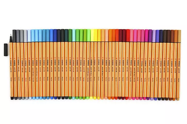 STABILO POINT 88 FINELINER PEN 47 COLORS 0.4mm (SET of 5)