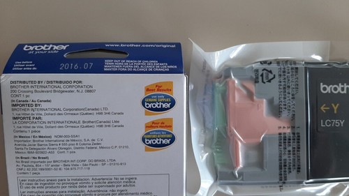 Brother LC75 Ink Cartridge Expired 11/2015, 7/2016, in BK,Y,M All vacuum sealed - Picture 9 of 12