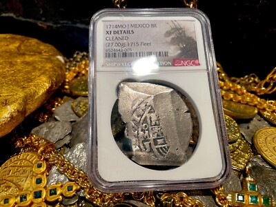 コ*ア様 銀貨 FULL DATE 1714 MEXICO 8 REALES 1715 FLEET PIRATE SILVER COINS
