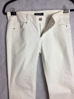 Bottes En Jean Femme White House Black Market - Taille 4R, Couleur Noir, Jambe Bootcut - Occasion Très Bon état