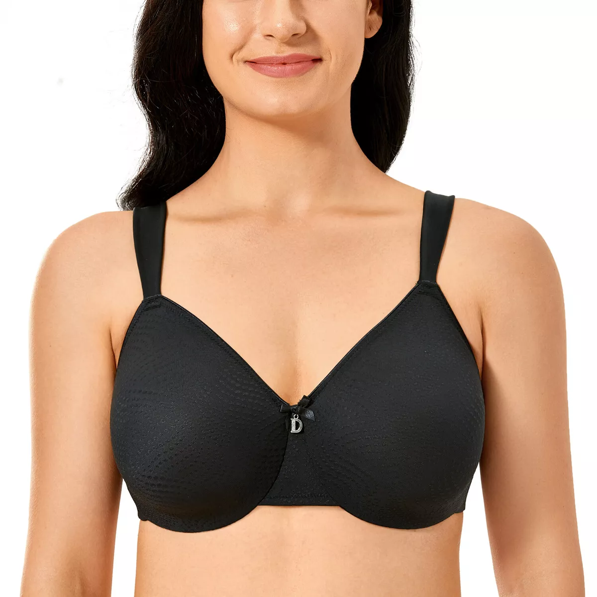 DELIMIRA Women's Bra without underwire plus size without padding