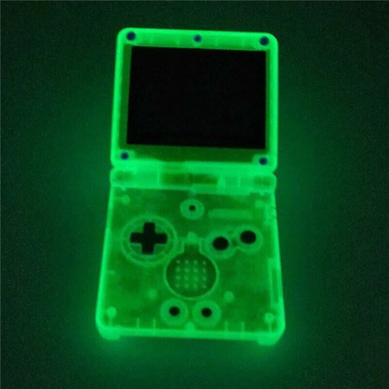 Nintendo Game Boy Advance GBA SP Glow in the Dark Clear Blue System AGS 001 - Image 3 of 3