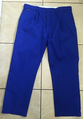 Stronghold plissierte Arbeitshose stark robust 9oz Taille 40-42'' NEU royalblau