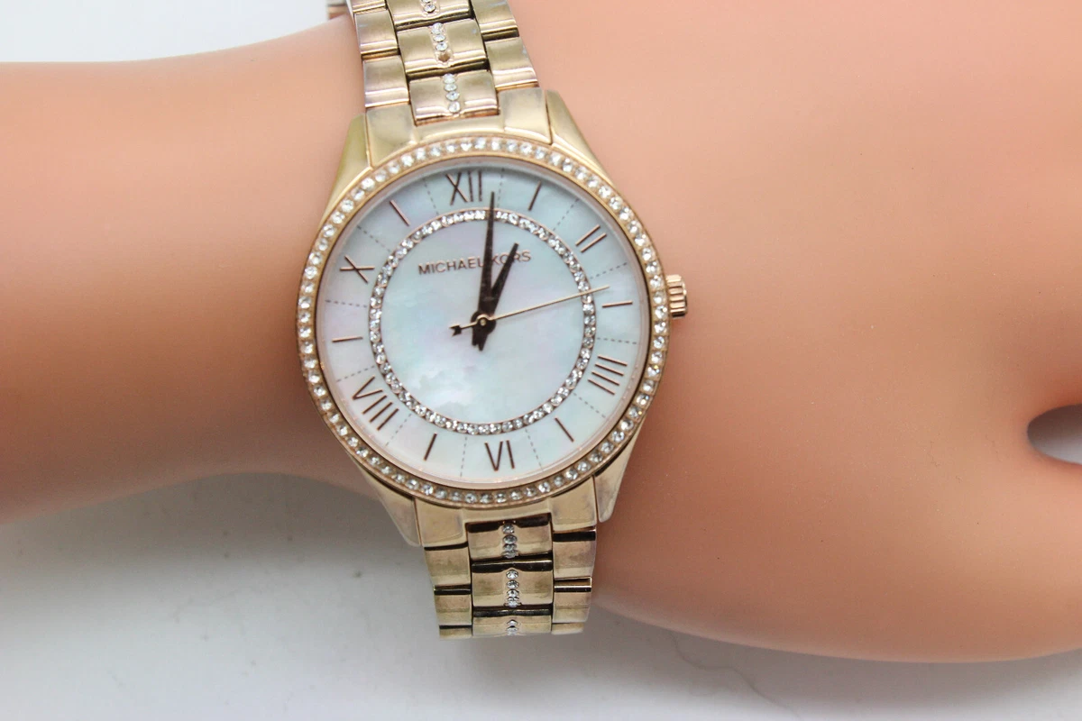 Mk rhinestone online watch