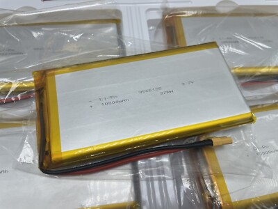 1pc. 3.7V 10000Mah 9565125 Li-Ion Li-Polymer Li Battery 2.0 JST 2Pin