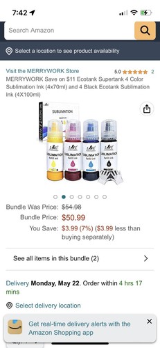 Sublimation Ink L&C Autofill Refill EcoTank Supertank Series Printers Designed - Picture 5 of 5