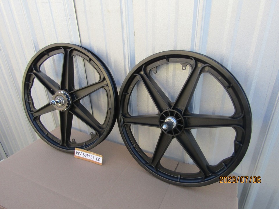 NEW 20'' BICYCLE MAG WHEEL SET WHIT COASTER BRAKE FOR BMX , GT, DINO ...