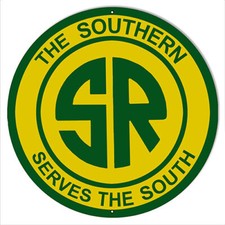 Southern Railway Serves The South Metal Sign 12x12