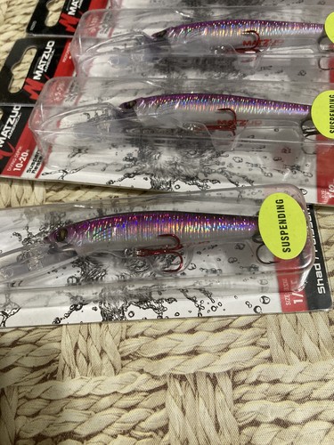 Lot-4- Matzuo 5 Inch Fishing Lure 1/2 Oz. Color PRPLMOOM Dives 10-20 Feet. - Picture 4 of 9
