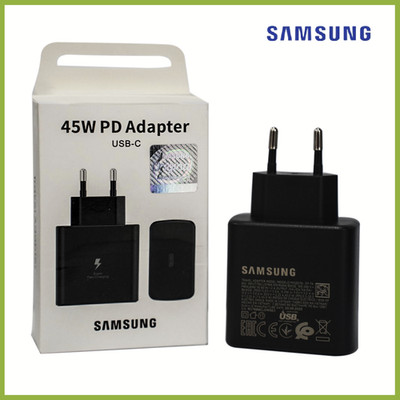 Original Samsung Schnellladegerät 45W+USB-C Ladekabel Galaxy S22 Ultra Z Fold 6