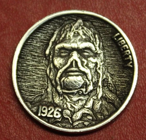 New ListingHOBO Buffalo Nickel Swamp Thing Real US Nickel