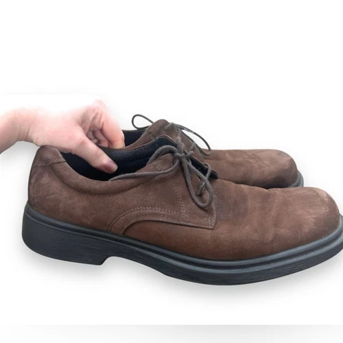 Mocassini ECCO Shock Point in pelle marrone da uomo taglia EU 45 US 11 11 5