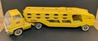 Tonka 840 Car Carrier Hauler Yellow Pressed Steel 1960's - READ