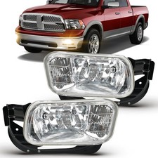 Driving Fog Lights Lamps Assembly for 2009-2012 Dodge Ram 1500, 2010-2018 Dod...