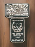PIT BULLION Fun With Willy Federal Reserve Limited 1/10th OZ 999 Fine silver Bar