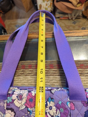 Vera Bradley Diaper Bag Womens Quilted Zippered Purple Multi Color Floral XL - Picture 11 of 12