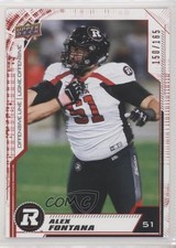 2020 Upper Deck CFL Red 150/165 Alex Fontana #116 0l2