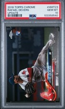 2018 Topps Chrome Update Rafael Devers #HMT23 Rookie RC PSA 10  Giants 