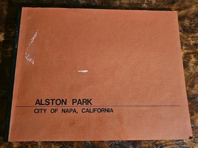 #ad Robert Royston Signed 1979 Alston Park Napa Master Plan Landscape Architecture $249.99