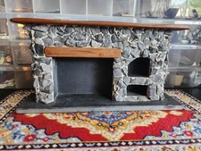 Rare Sir Thomas Thumb Fireplace - Solid Construction - Signed Dollhouse 1:12
