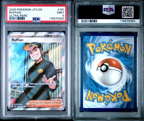 RUFFIAN 2025 Pokemon Scarlet & Violet Journey Together #181 UR FA PSA MINT 9