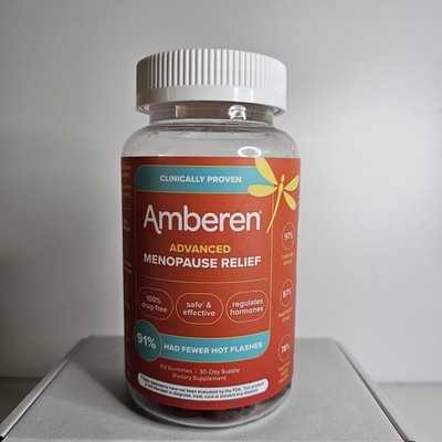 Amberen Advanced Menopause Relief Gummies Dietary Supplement NEW Exp 09/25/2026