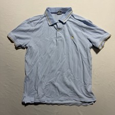 Brooks Brothers 1818 Performance Polo Shirt Men XL Slim Fit Blue Tipped Cotton