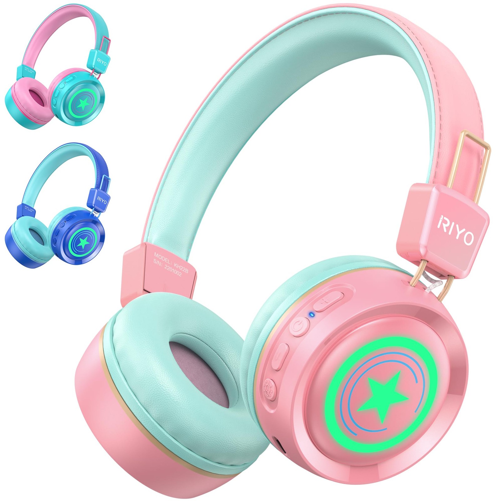 Casque audio enfant sans fil lumineux LED idée cadeau anniversaire