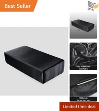 Satin Pillowcase for Cube Pillow 12x24x5.5 Zipper Smooth and Soft Bed Accessory