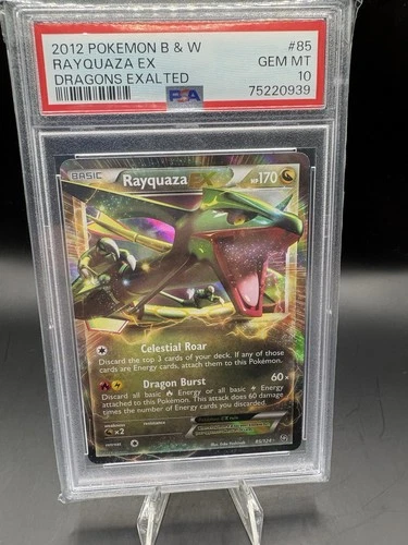 PSA 10 💎 GEM MINT 2012 Pokemon Dragons Exalted #85 Rayquaza EX