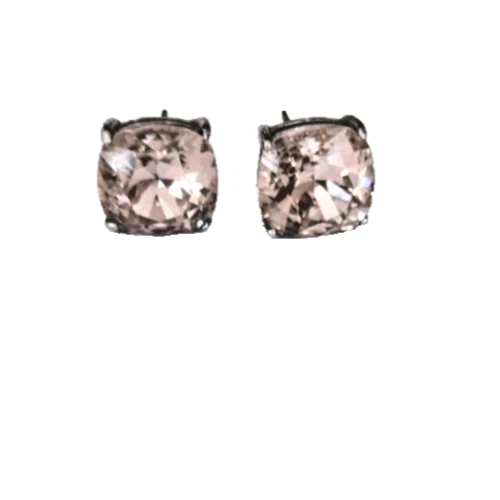 Pendientes ORIGAMI OWL Firmados SWAROVSKI 10mm Cristal Rosa Tono Plata Corte Cojín Foto 3 de 4