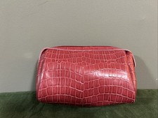 Lanc me Red Makeup Bag With Matching Key Chain Bag