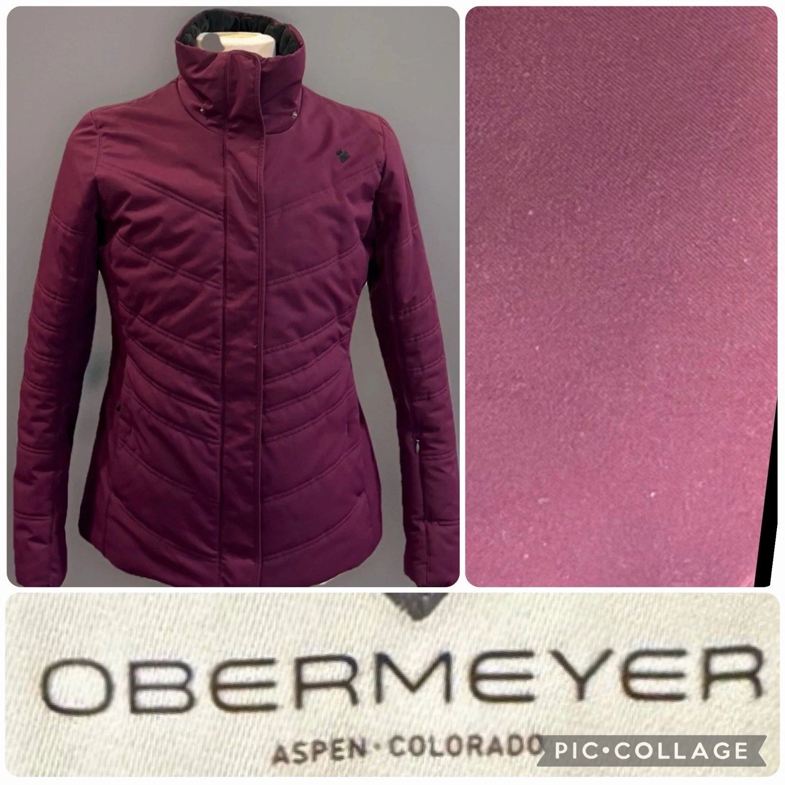 OBERMEYER TUSCANY II Women’s Size 10 Jacket Burgundy Winter Outdoors Snow