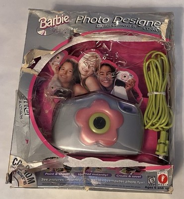 Mattel Barbie Photo Designer Digital Camera Silver Pink CD-ROM  NOT TESTED!