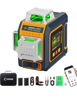 CIGMAN 3x360° Green Laser Level Self Levelling Display Bluetooth APP - RRP £170