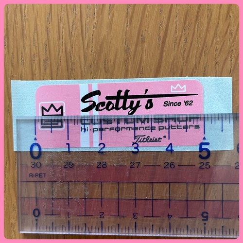 SCOTTY CAMERON Scotty s Shaft Band Sticker Pink Decal - Picture 2 of 4