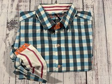 Men  s Robert Graham Shirt Sz L Button Down Excellent Condition