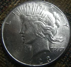 1923-S Silver Peace Dollar Unc