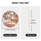 AplusChoice 20PCS 1.6" Small Disco Ball Mirror Mini Hanging Events Wedding Party — photo 9