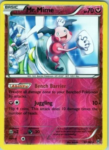 Mr. Mime 97/162 Rare - Pokemon TCG XY-BREAKthrough - Reverse Holo (LP)