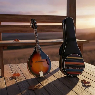 Mandoline Sunburst Acht-Saiten-Mandoline Akustikinstrument für Musiklernen